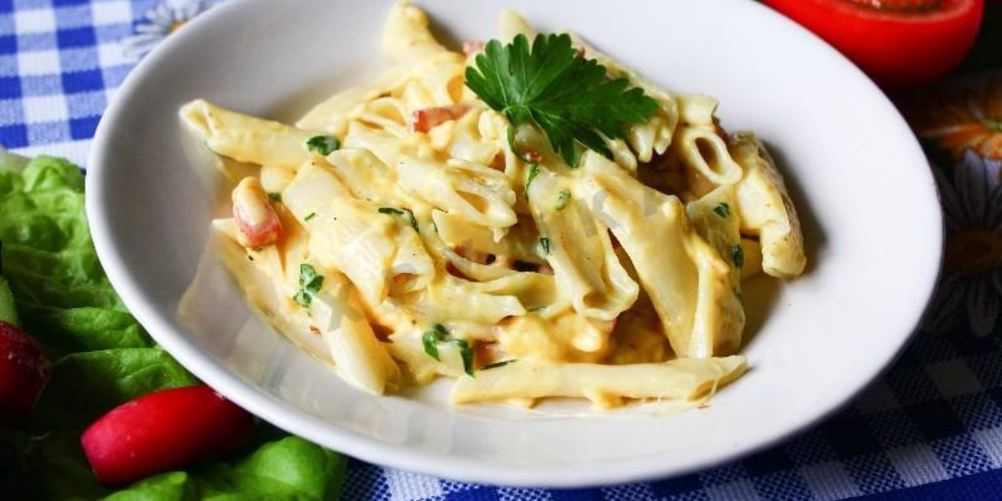 Рецепт макароны карбонара с беконом