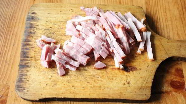 макароны карбонара с беконом