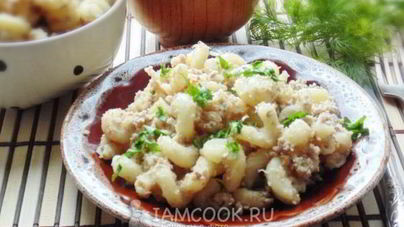 Макароны по-флотски с отварным мясом