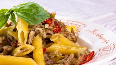 Макароны с домашней тушенкой