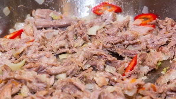 макароны с домашней тушенкой