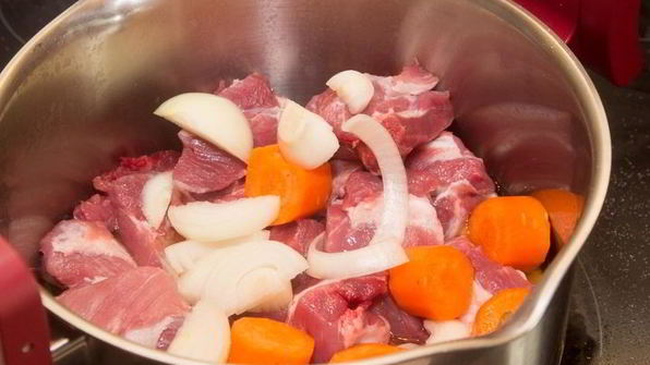 макароны с домашней тушенкой