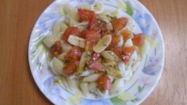 макароны с помидорами