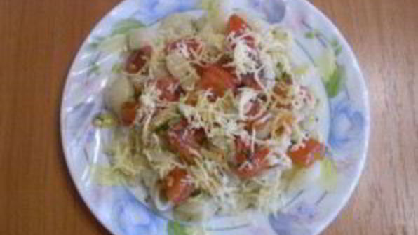 макароны с помидорами