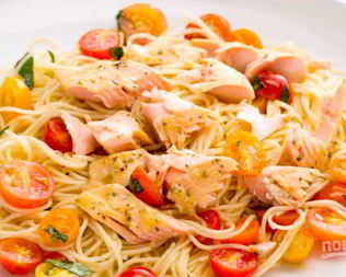 Макароны с рыбой