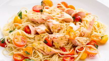 Макароны с рыбой