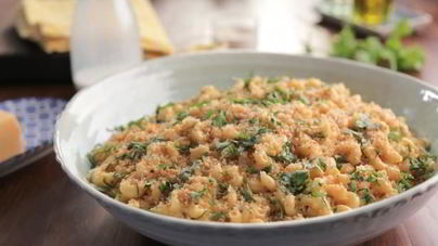 Макароны с сыром и острым перцем