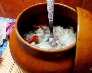 Макароны в горшочках в духовке