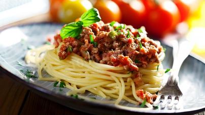Паста болоньезе с томатной пастой