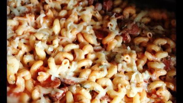 паста с двумя соусами