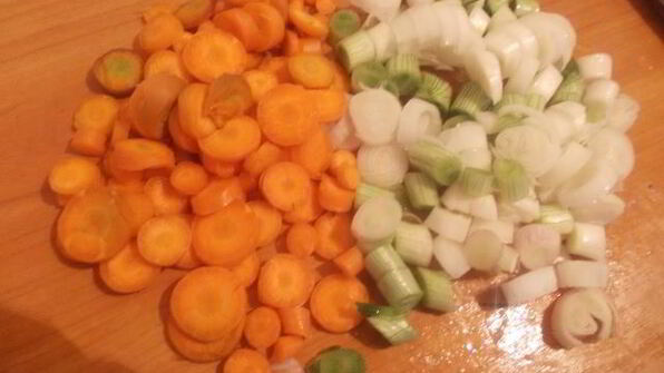 паста с говядиной и молодыми овощами