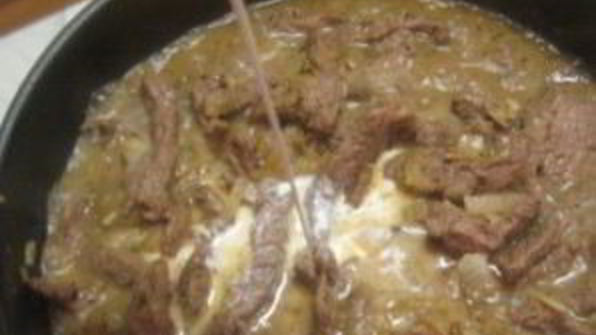 паста с говядиной