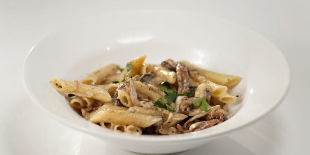 Рецепт паста с курицей с грибами