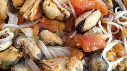 Паста с мидиями