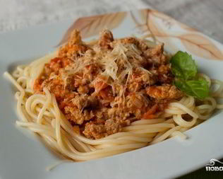 Паста с мясным соусом