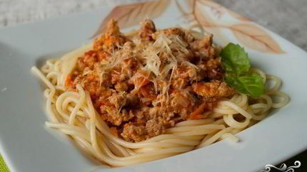 Паста с мясным соусом