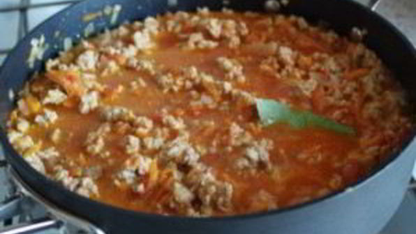 паста с мясным соусом