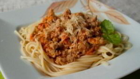 паста с мясным соусом