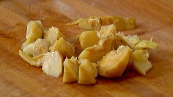 паста с салями и артишоками