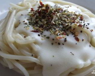 Паста с соусом бешамель