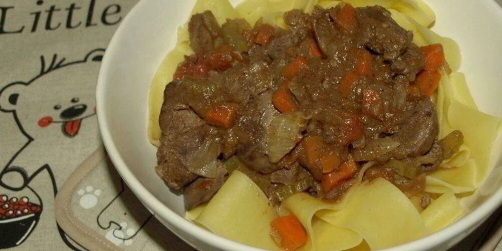 Рецепт паста с соусом из куриной печени и помидоров