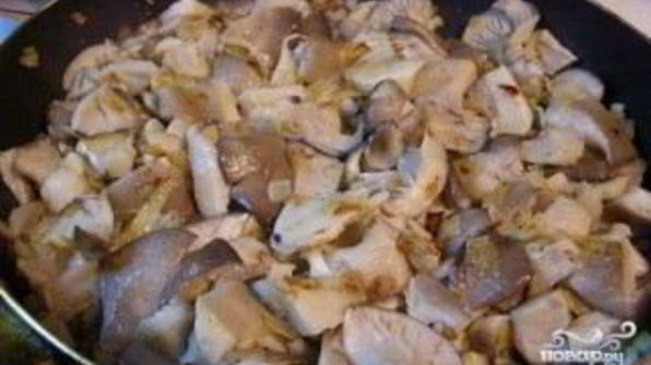 паста с вешенками в сливочном соусе