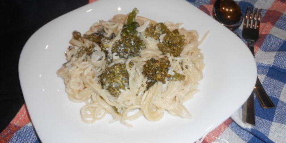 Рецепт паста со сметанным соусом и брокколи