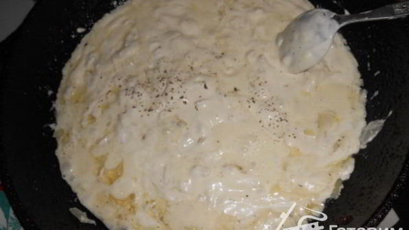 паста со сметанным соусом и брокколи