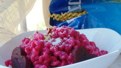 Паста со свекольным песто