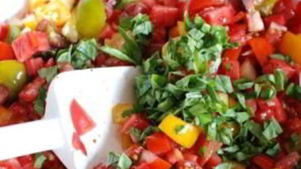 паста со свежими овощами