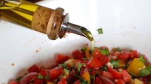 паста со свежими овощами