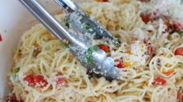 паста со свежими овощами