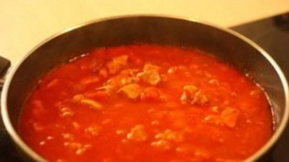 паста со свининой