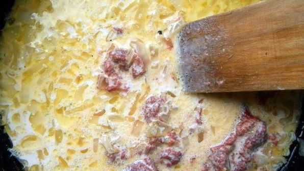 паста, запеченная с тунцом и моцареллой