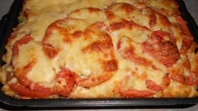 Пикантные макароны в духовке