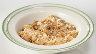 Сицилийская паста с консервированной скумбрией и сухариками