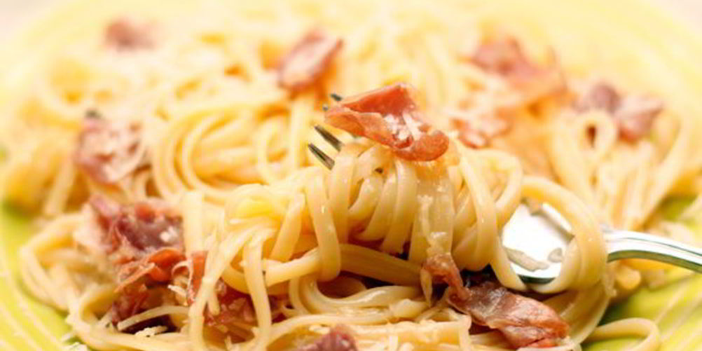 Рецепт спагетти карбонара с пармской ветчиной