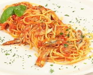 Спагетти с анчоусами