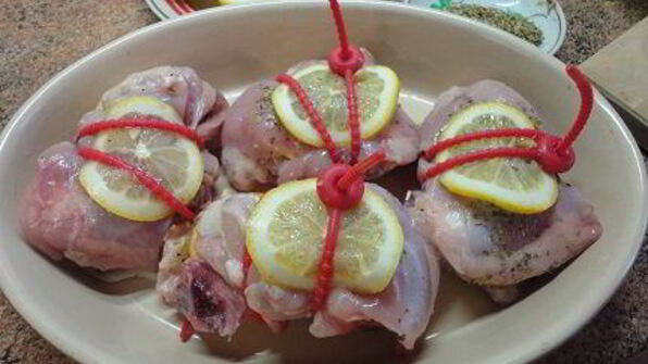 спагетти с лимонным цыпленком