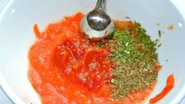 спагетти с помидорами и фаршем