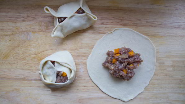 манты с тыквой