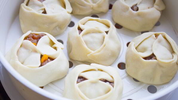 манты с тыквой