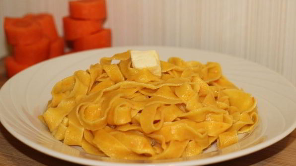 морковная лапша
