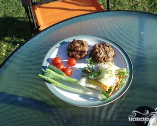 Баранина с фетой на мангале