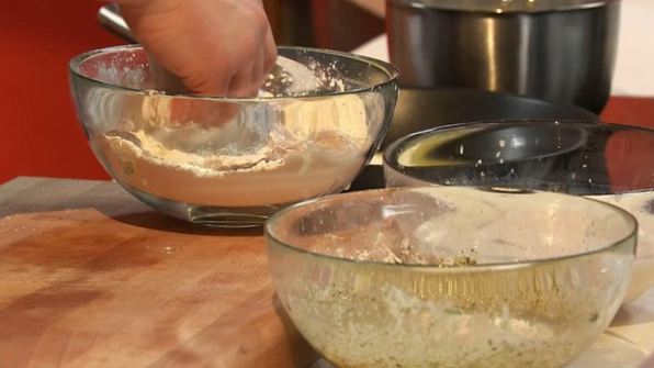 бараньи яйца с гранатовым соусом