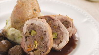 Фаршированные куриные ножки с грибами