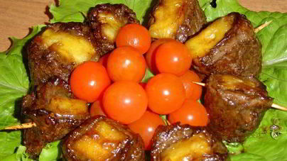 Говядина с ананасом