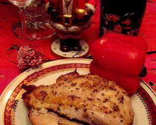 Грудка индейки под горчично-лимонным соусом