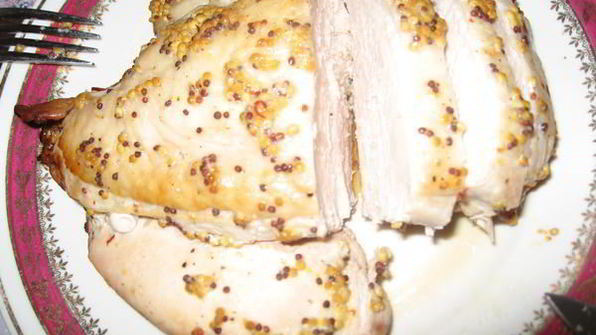 грудка индейки под горчично-лимонным соусом