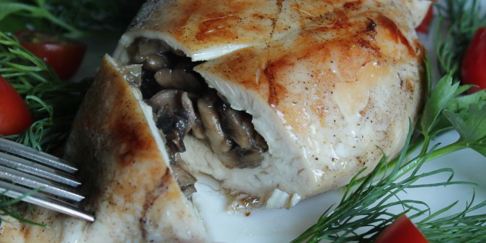 Рецепт куриная грудка, фаршированная шампиньонами